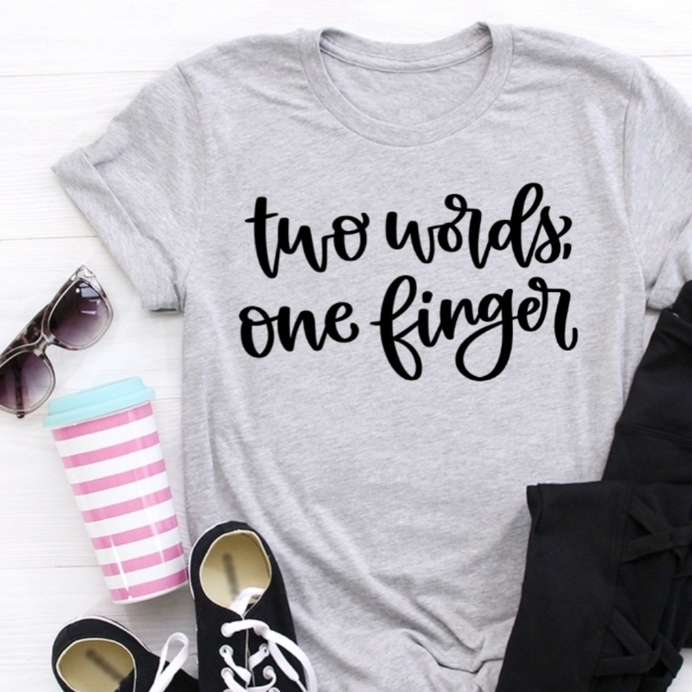 Funny Sarcatic 1 Finger tshirt